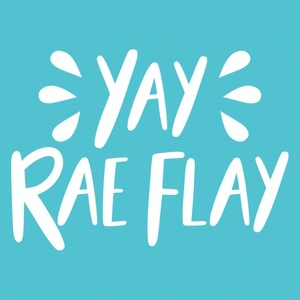 Yay Rae Flay animated logo as a GIF file