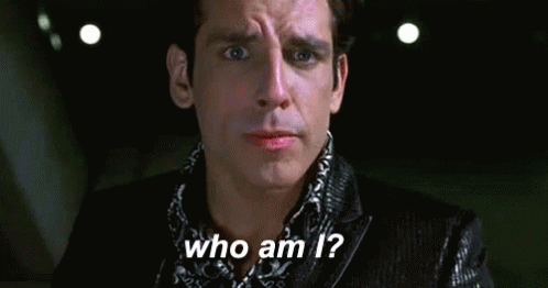 A concerned man, "Who am I?"