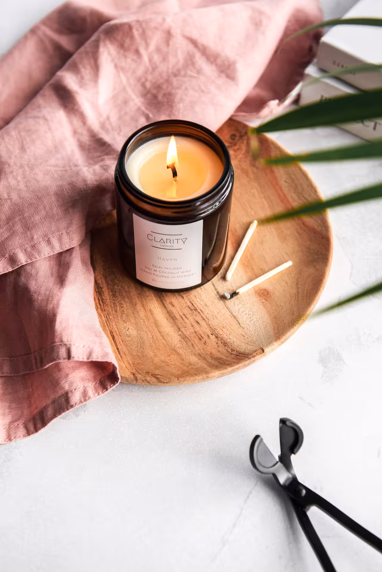 After product shot by Weronika of a Clarity Candles product
