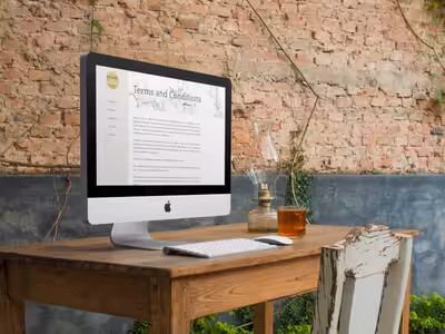 Our terms and conditions page