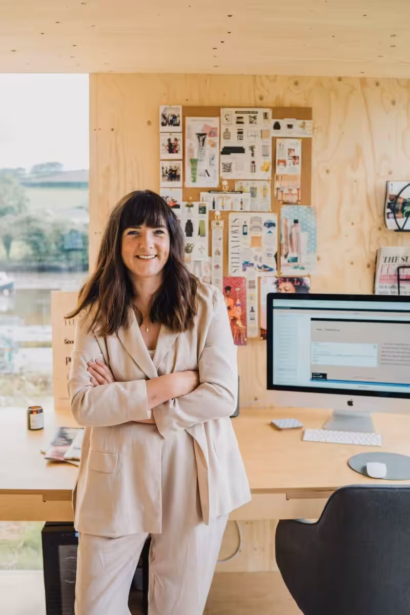Rosie smiling in her office.