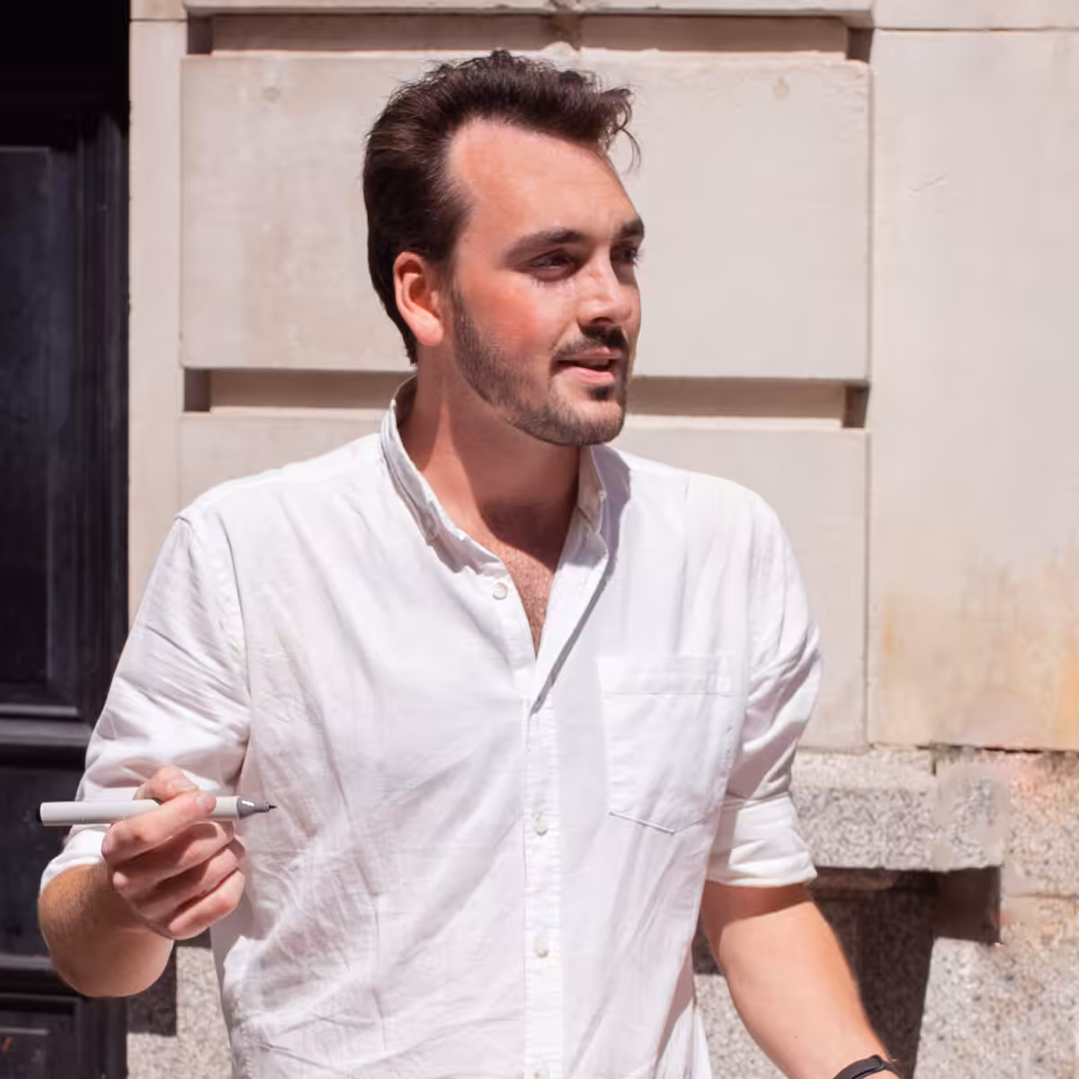 A photo of our client manager Cai Burton who we have hired at Studio Cotton