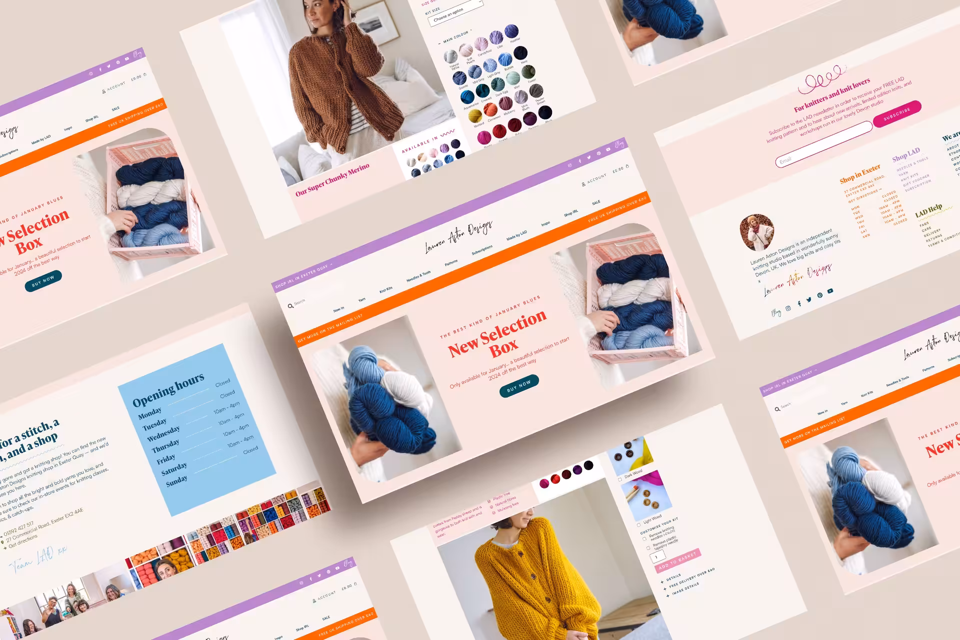 Lauren Aston Designs Studio Cotton Website 2023