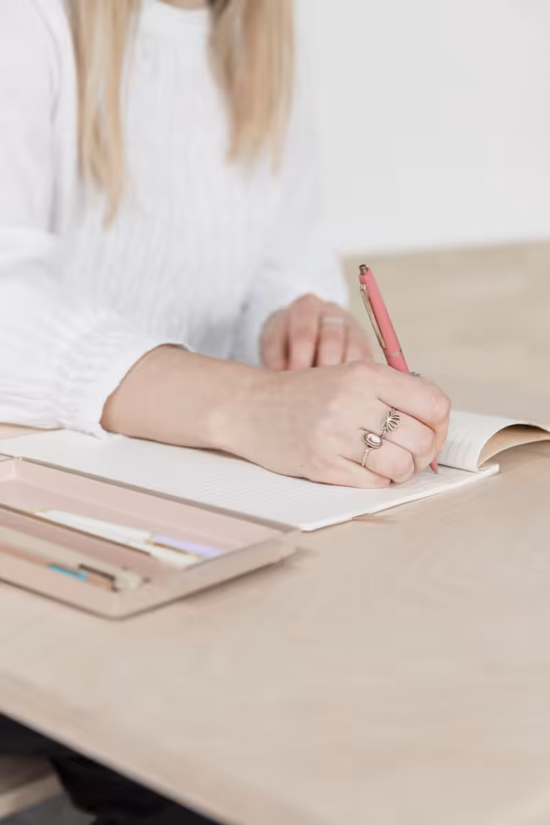 Writing a list to keep things personal and relevant.