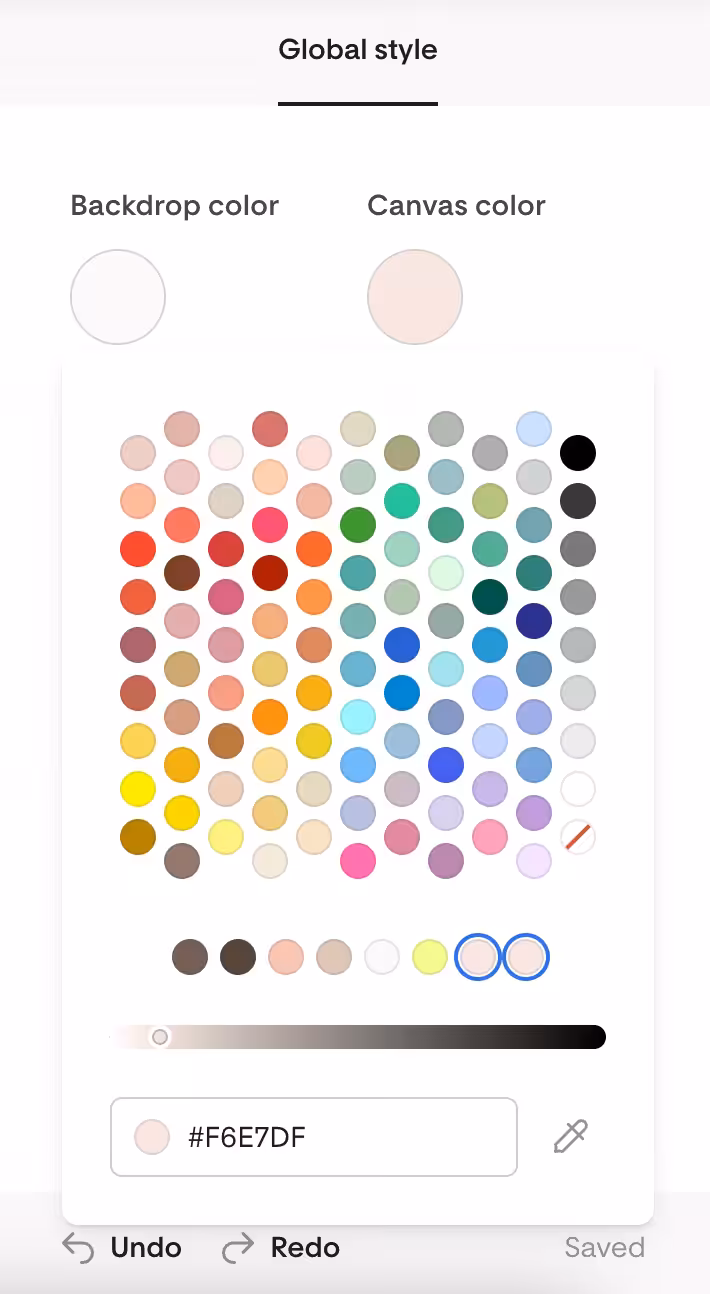Flodesk's colour palette picker.