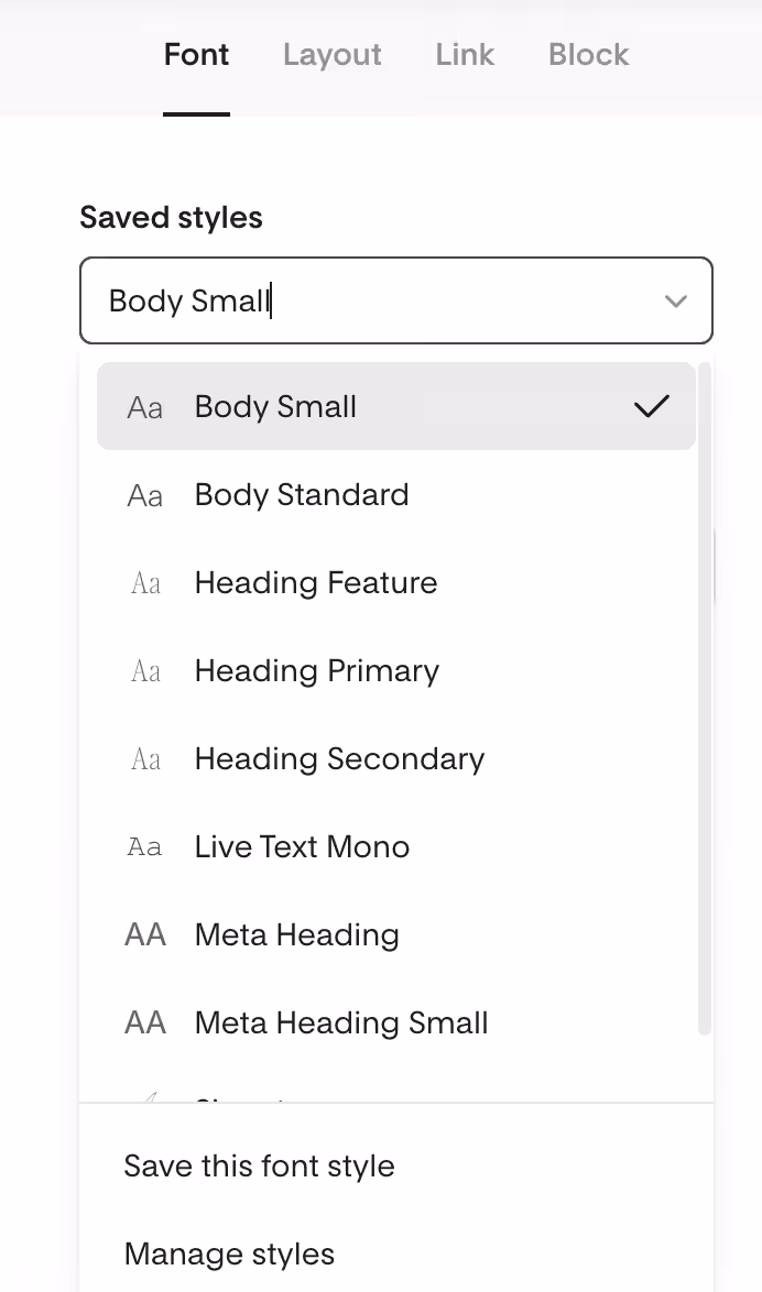 Flodesk's font manager.